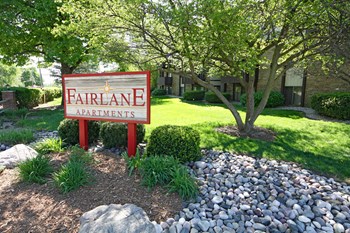 Entrance Signage Entrance Signage at Fairlane Apartments, Springfield, 49037 - Photo Gallery 4