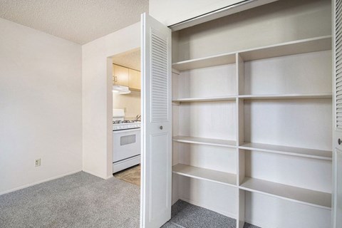 large closets at Old Farm Apartments, Elkhart, Indiana