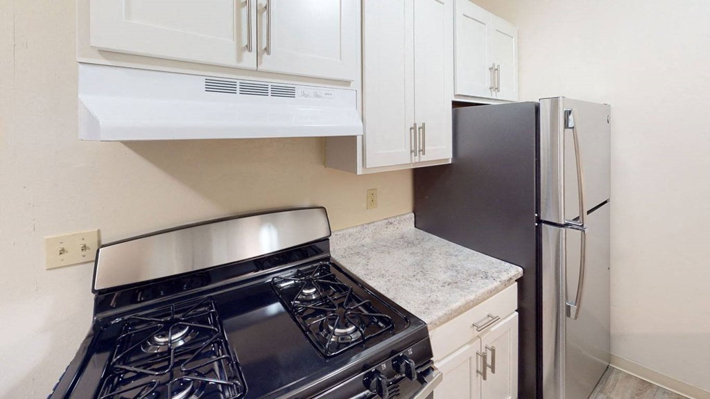 Renovated Kitchen at Glen Oaks Apartments, Muskegon
