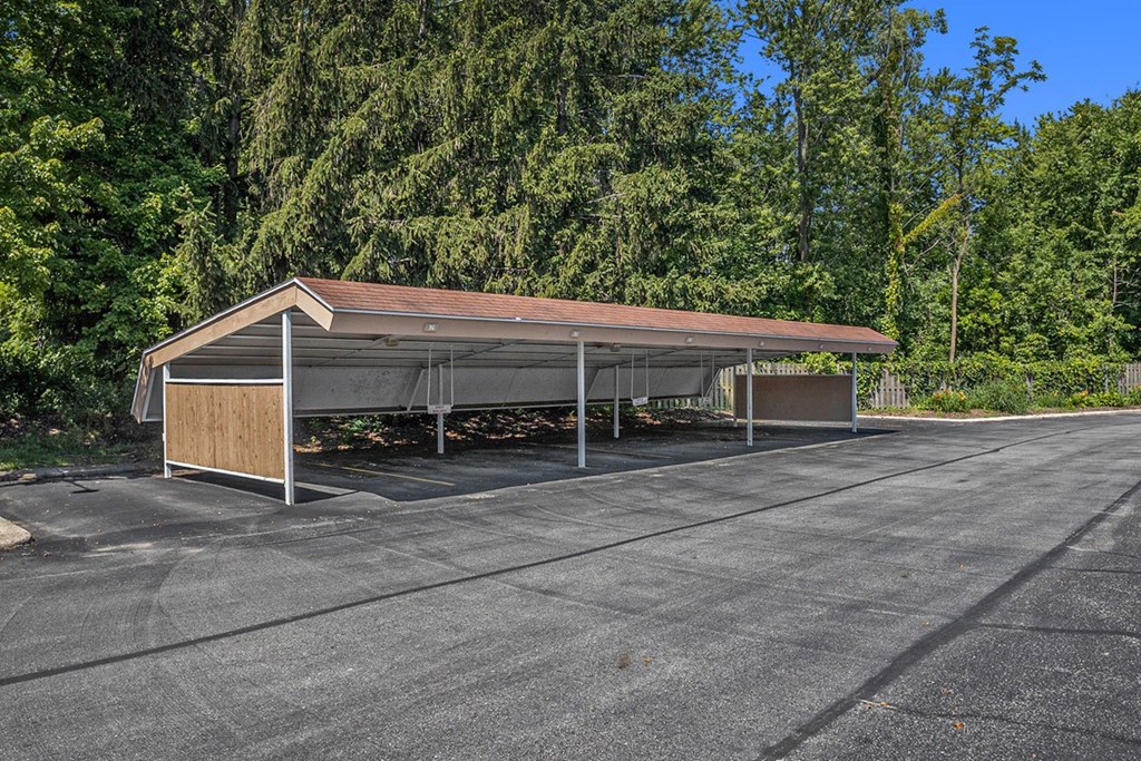 Covered carport parking at Hampton Lakes Apartments, Walker, MI, 49534