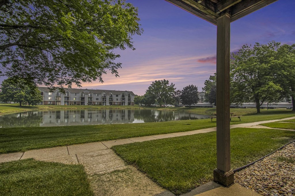 View From Patio at Indian Lakes Apartments, Mishawaka