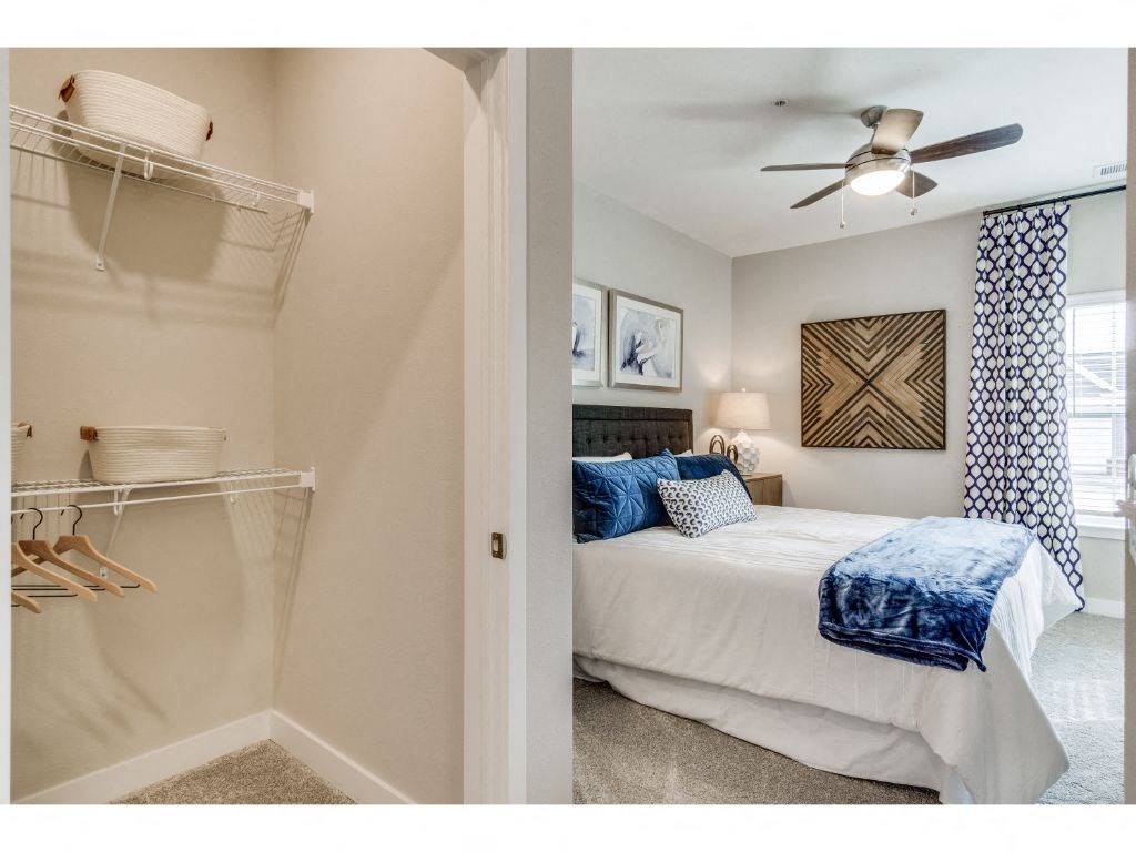 Cedar Main Bedroom at Montgomery Place Apartments, Illinois