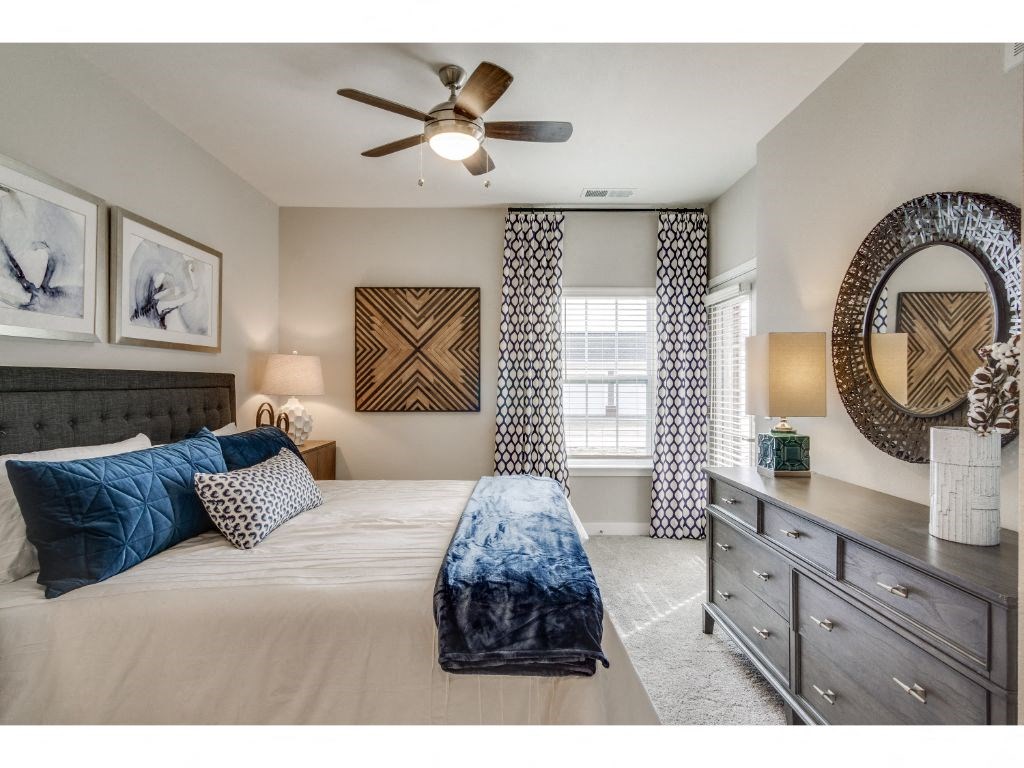 Cedar Main Bedroom at Montgomery Place Apartments, Montgomery, IL, 60538