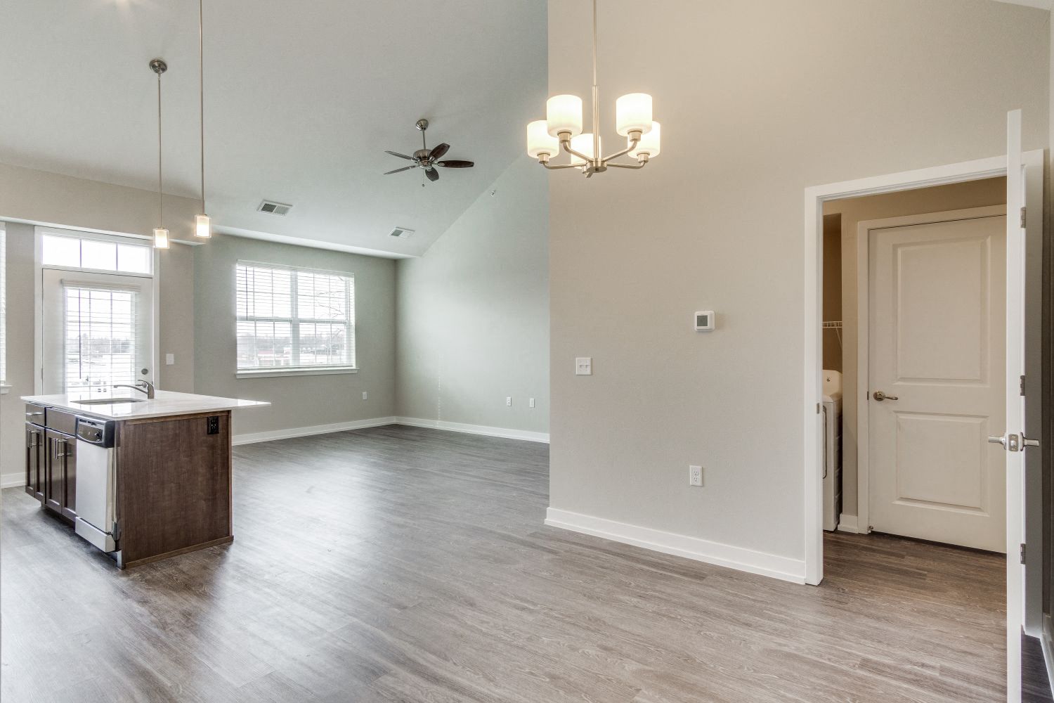 Large Living Area (Hickory) at Village Place Apartments, Romeoville, 60446