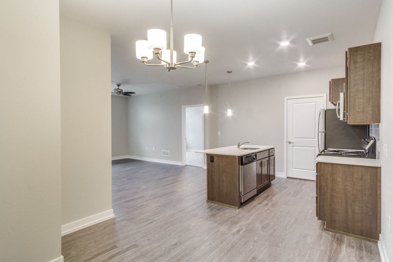 View from Entrance (Spruce) at Village Place Apartments, Romeoville, 60446