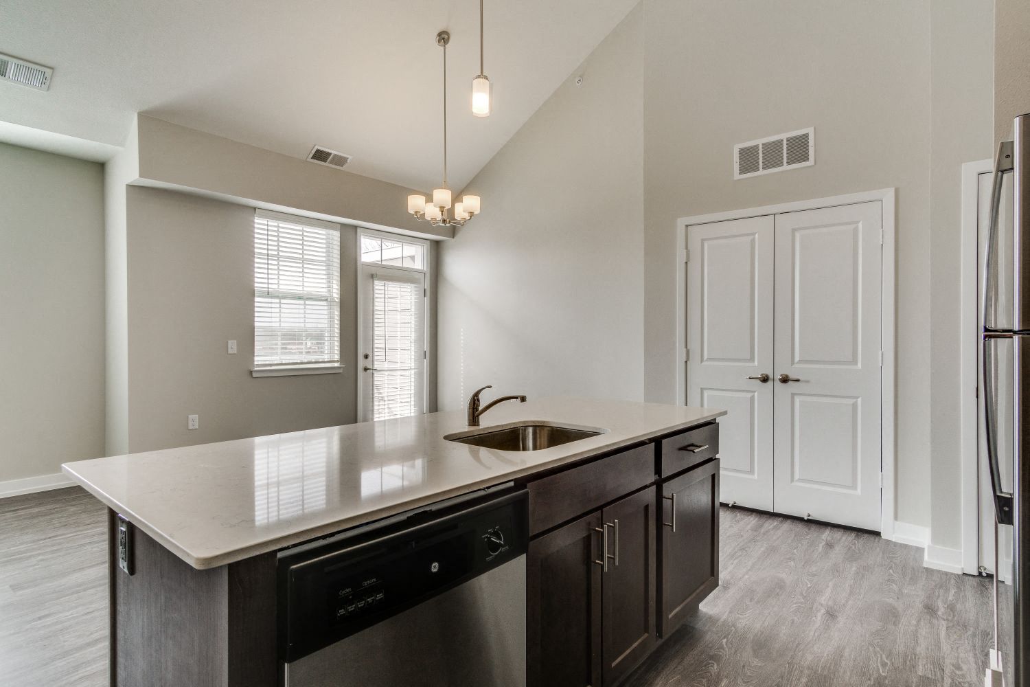 Kitchen Island (Oak) at Village Place Apartments, Romeoville, 60446