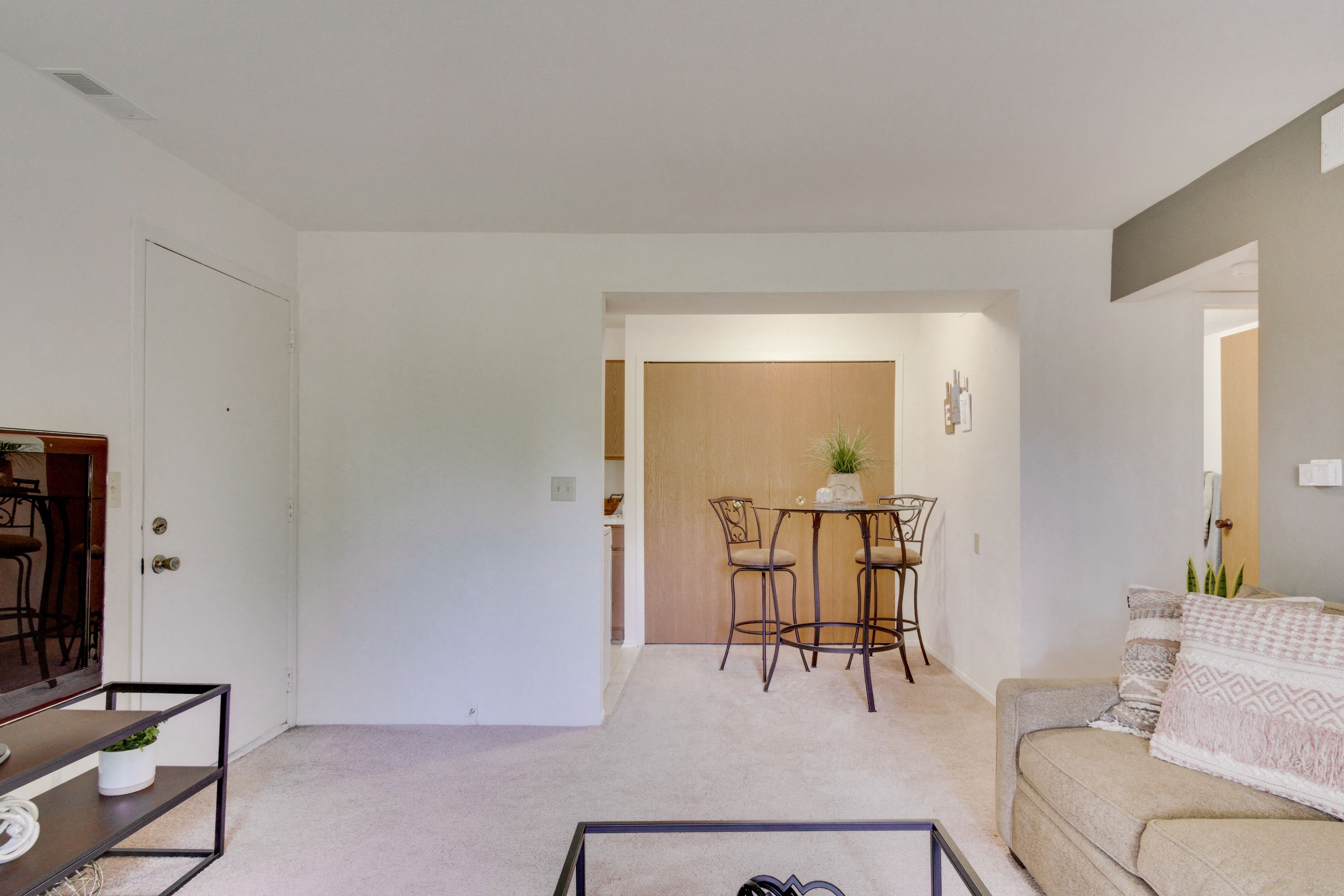 Living Room  at The Village Apartments, Michigan