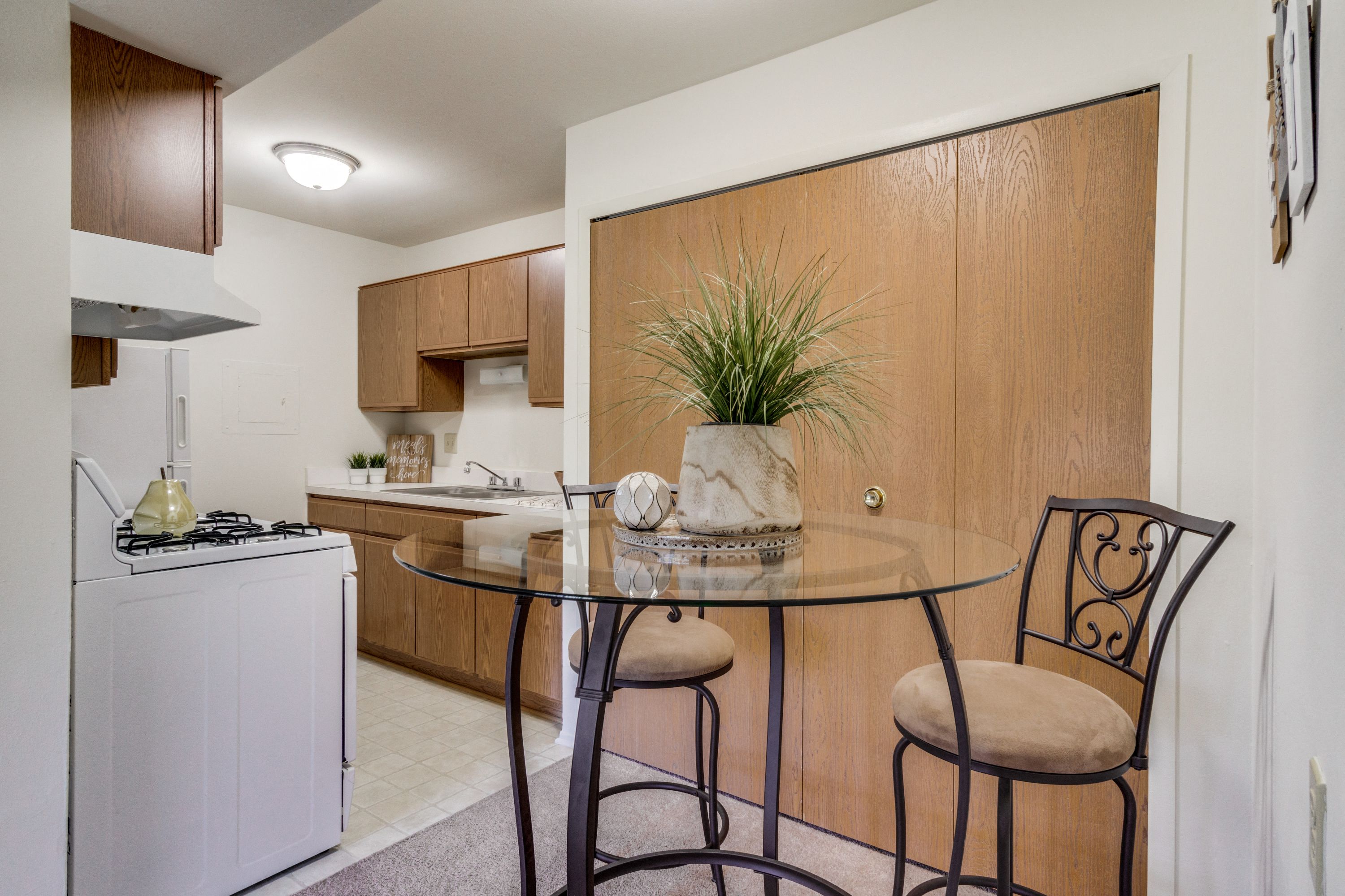 Kitchen & Dining Area  at The Village Apartments, Michigan
