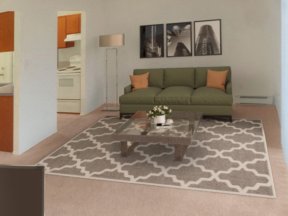 Iris Layout View of Living Room at Lake in the Pines, NC