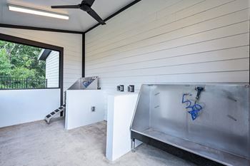 A room with a white wall and a ceiling fan at Ironwood Flats Apartments, Brandon, FL