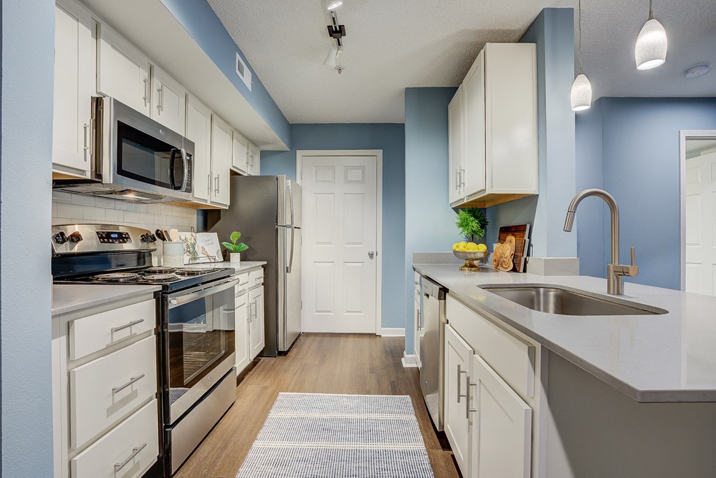 Kitchen View at Sundance Apartments, Indiana, 46237