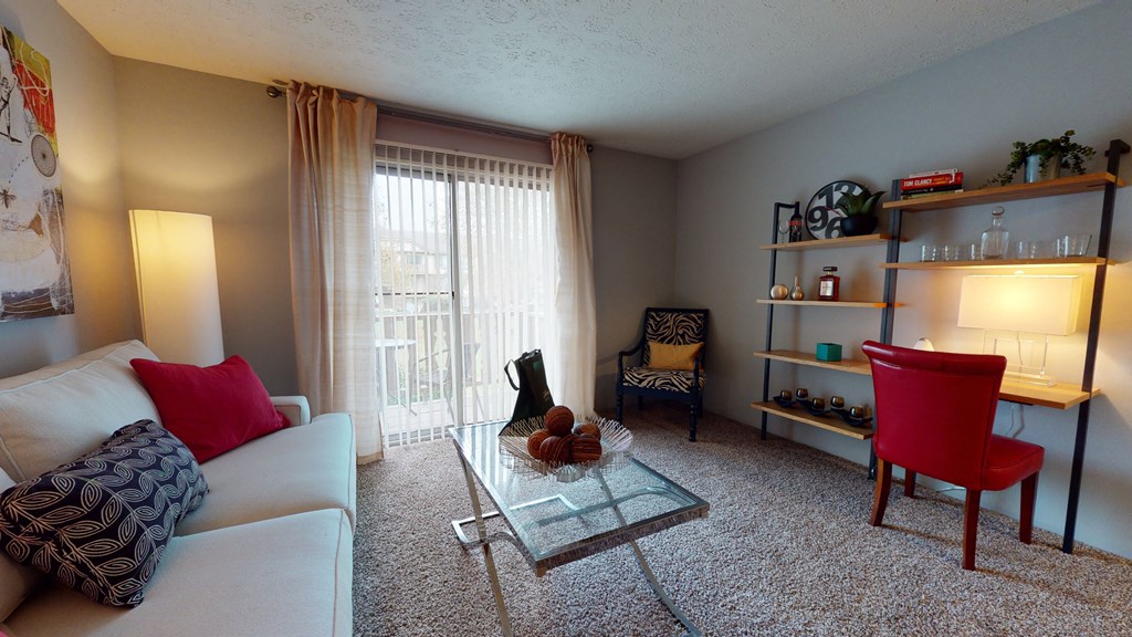 Living roomat The Timbers Apartments, Indiana