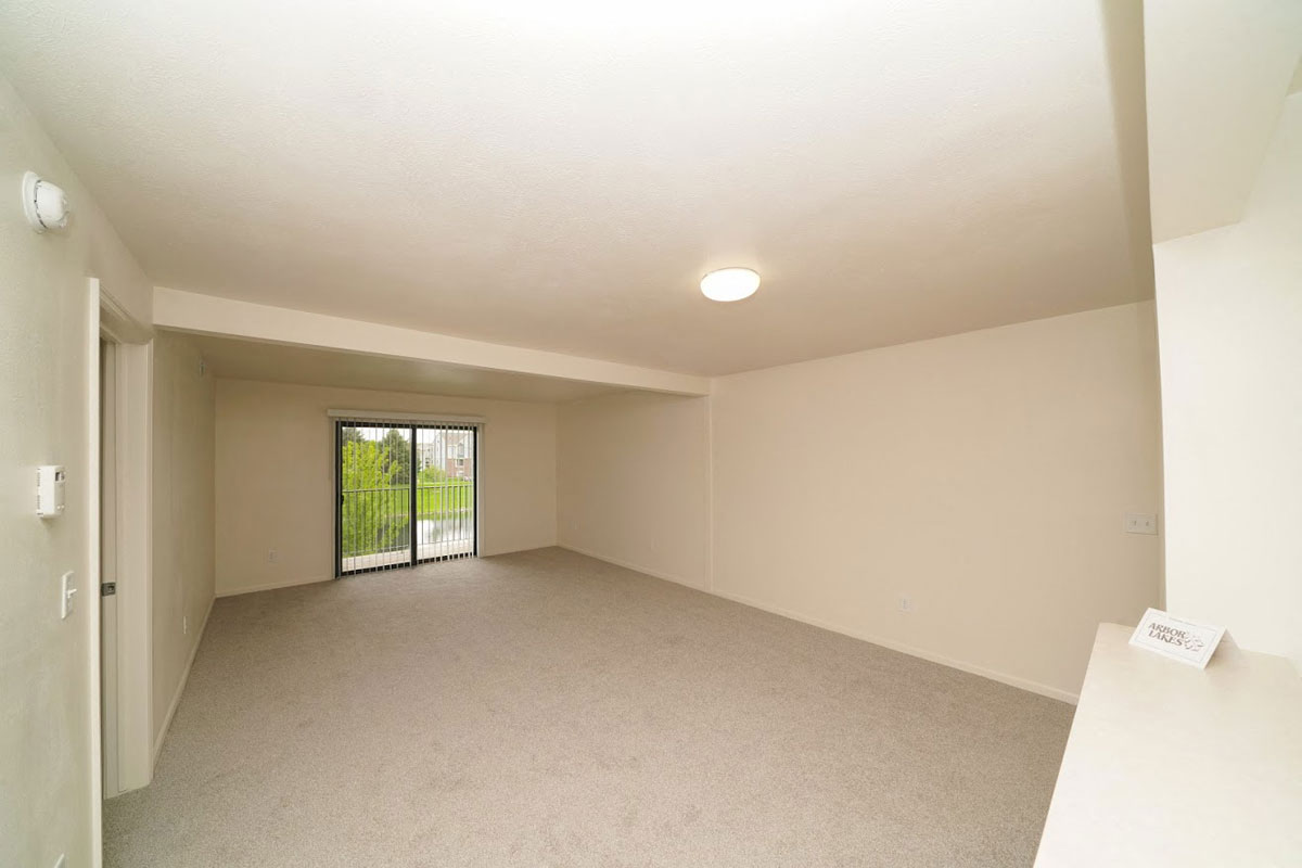 Open Living Room/Dining Area at Arbor Lakes Apartments in Elkhart, IN