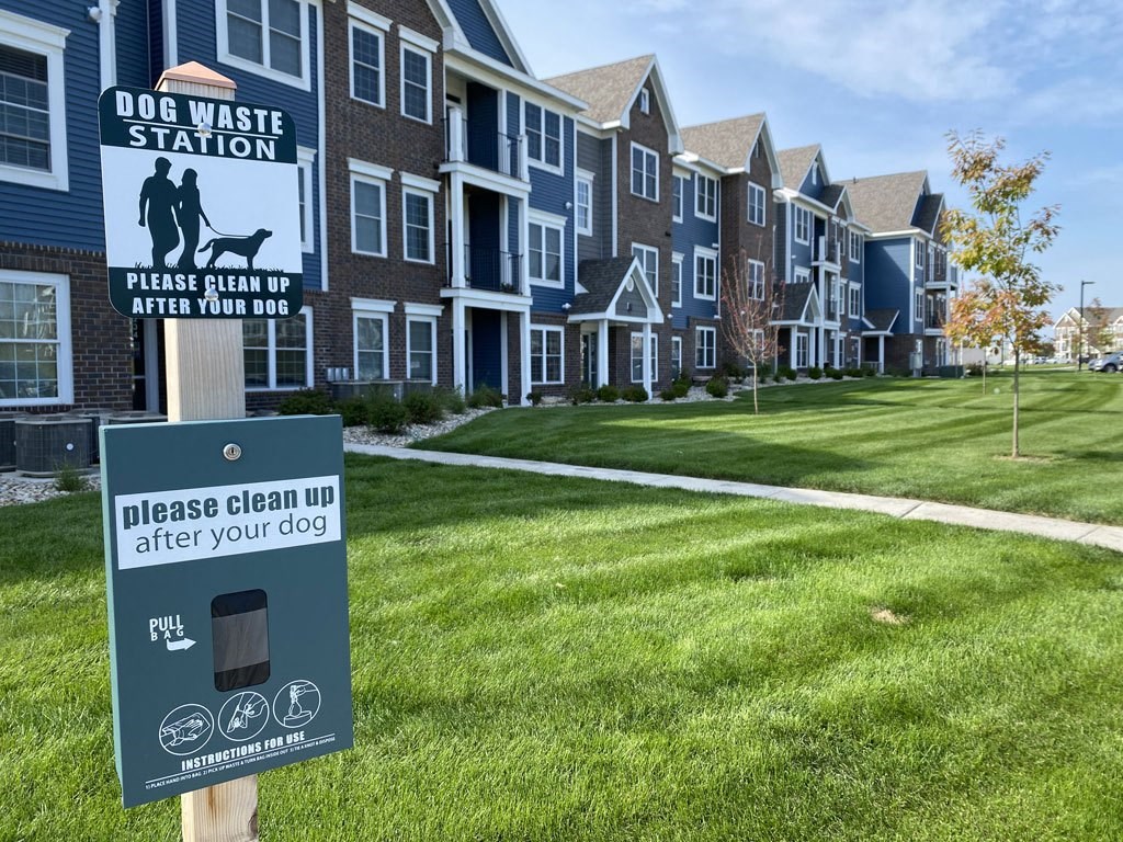 Dog Waste Station at Meadowbrooke Apartment Homes in Grand Rapids, MI 49512