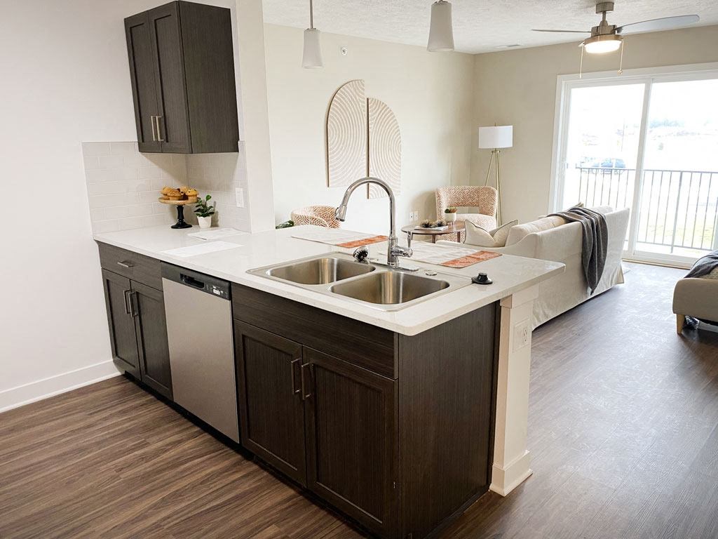 Kitchen Unit at Meadowbrooke Apartment Homes, Grand Rapids, Michigan