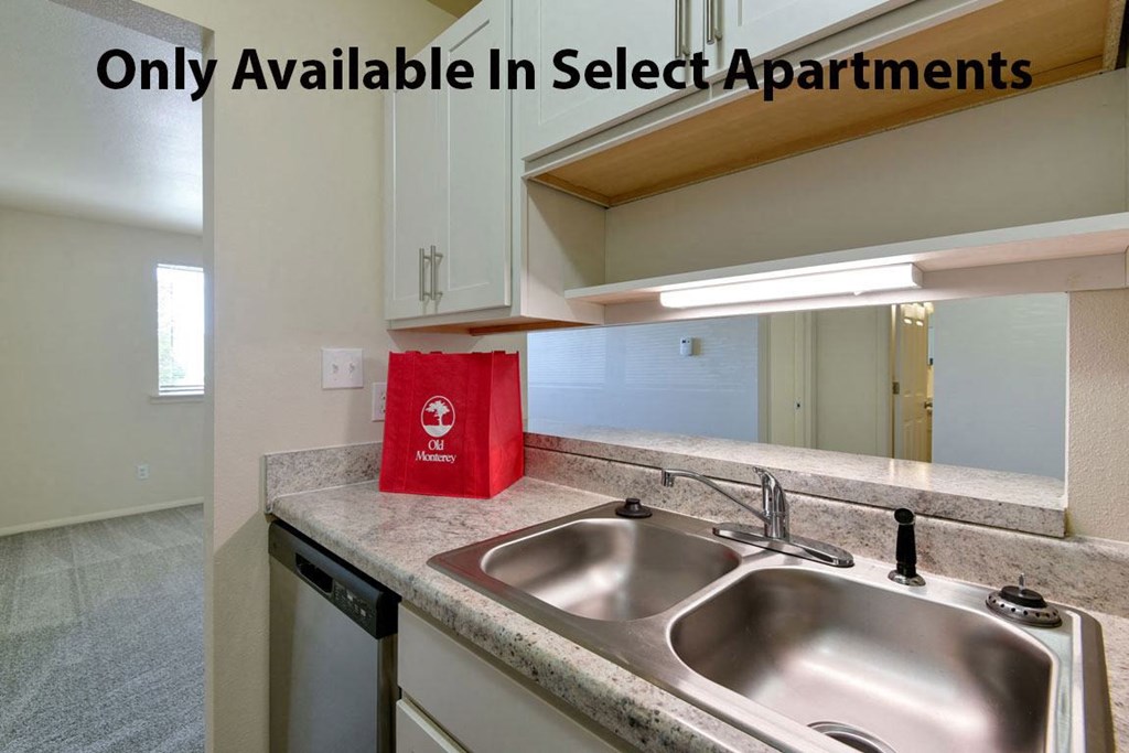 White Shaker Style Cabinets at Old Monterey Apartments in Springfield, MO