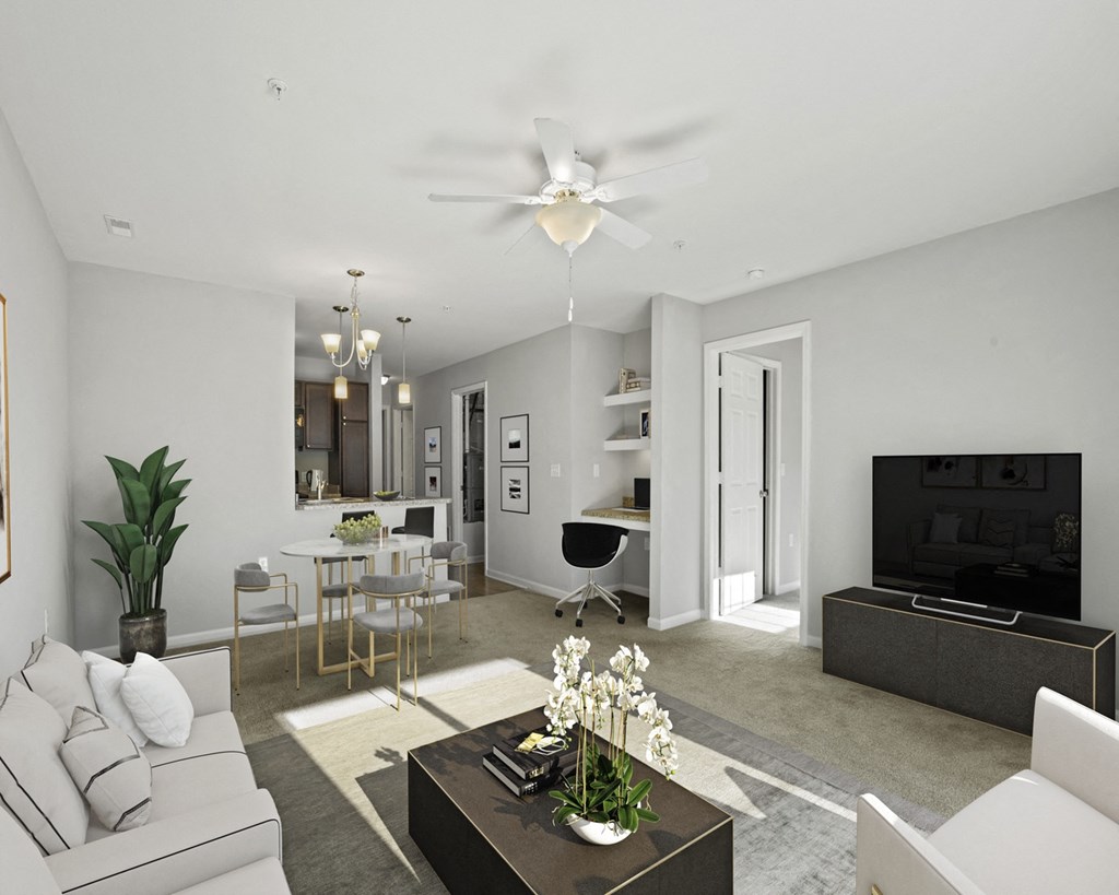 Michigan Living Room at River Hills Apartments, Fond du Lac, Wisconsin