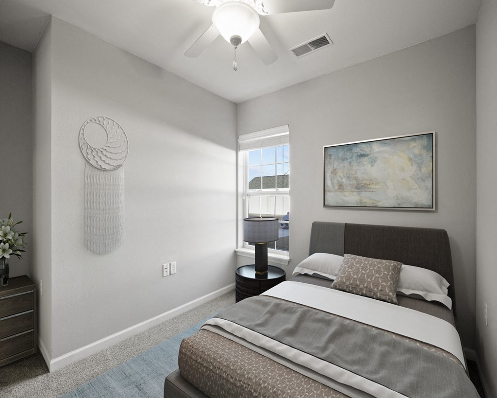 Michigan Second Bedroom at River Hills Apartments, Fond du Lac, WI