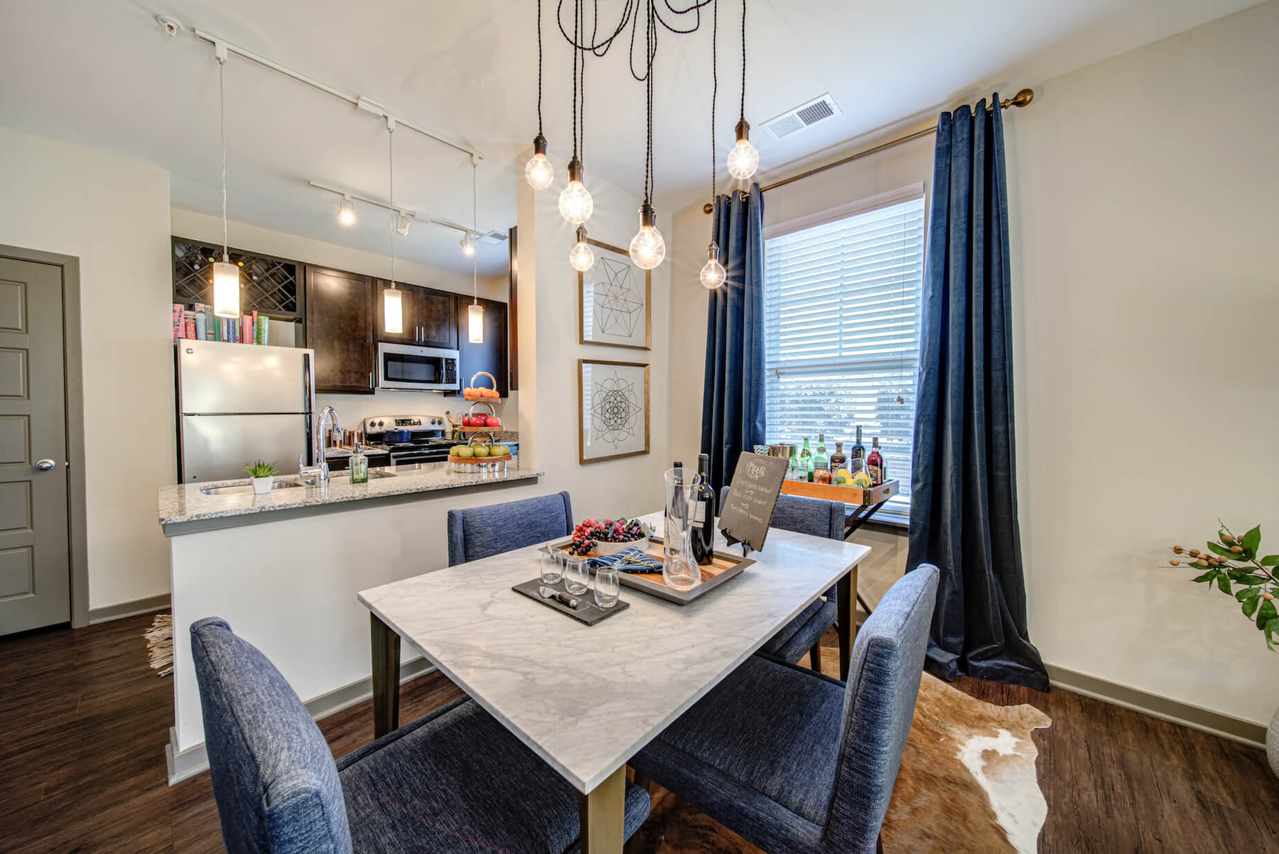 Kitchen Cum Dining View at Avellan Springs Apartments, North Carolina, 27560