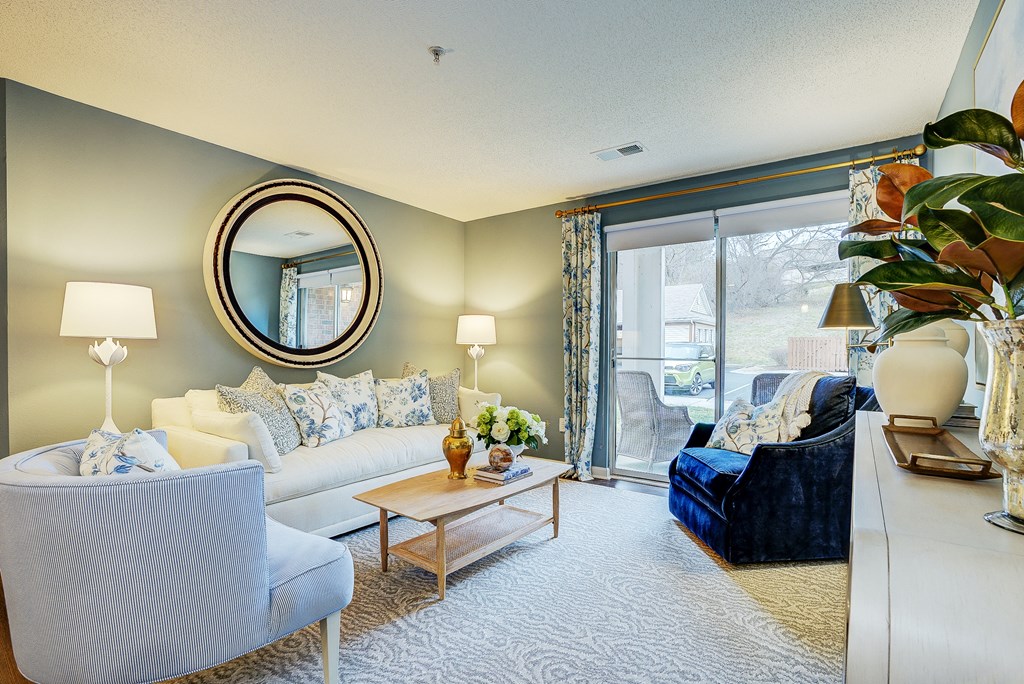 Model Living Room at Sundance Apartments, Indiana, 46237
