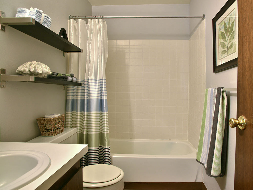 Bathroom with Shelving at Grand Bend at Grand Bend Club, Michigan, 48439