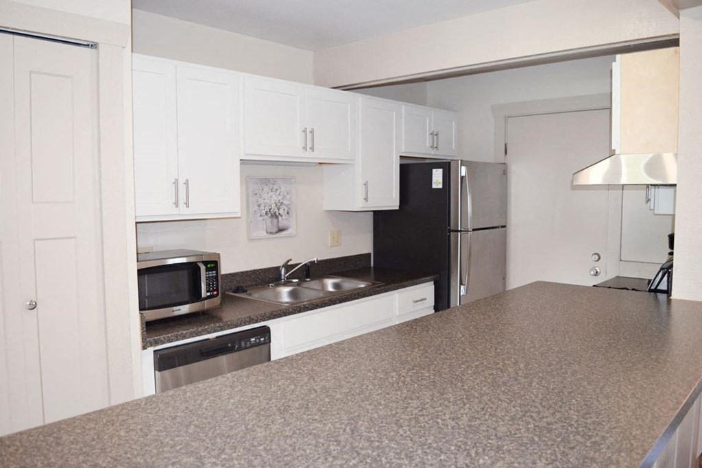 Access to community building with kitchen at Newport Village Apartments, Michigan, 49002