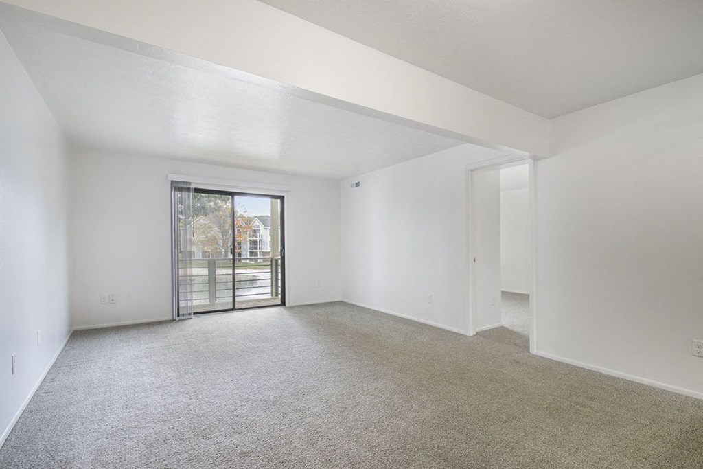 Two bedroom living and dining areas at North Pointe Apartments in Elkhart, IN