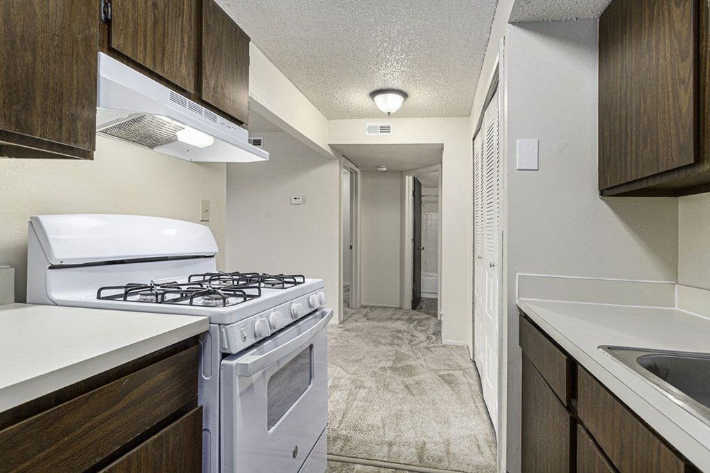 Well Equipped Kitchen at Normandy Village Apartments in Michigan City, IN