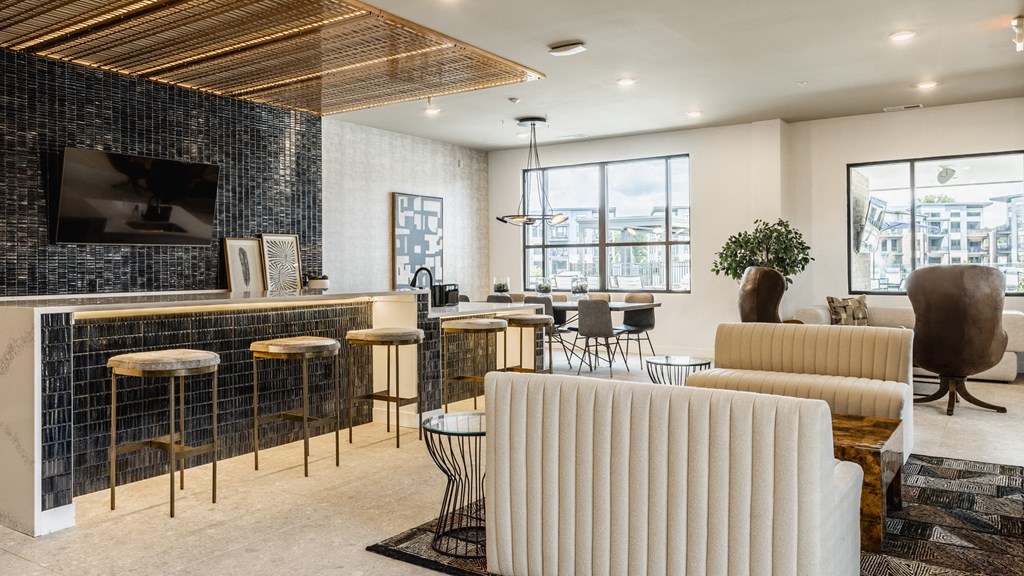 Beautiful Clubhouse with ample sitting at Nuvo Flats, Indiana