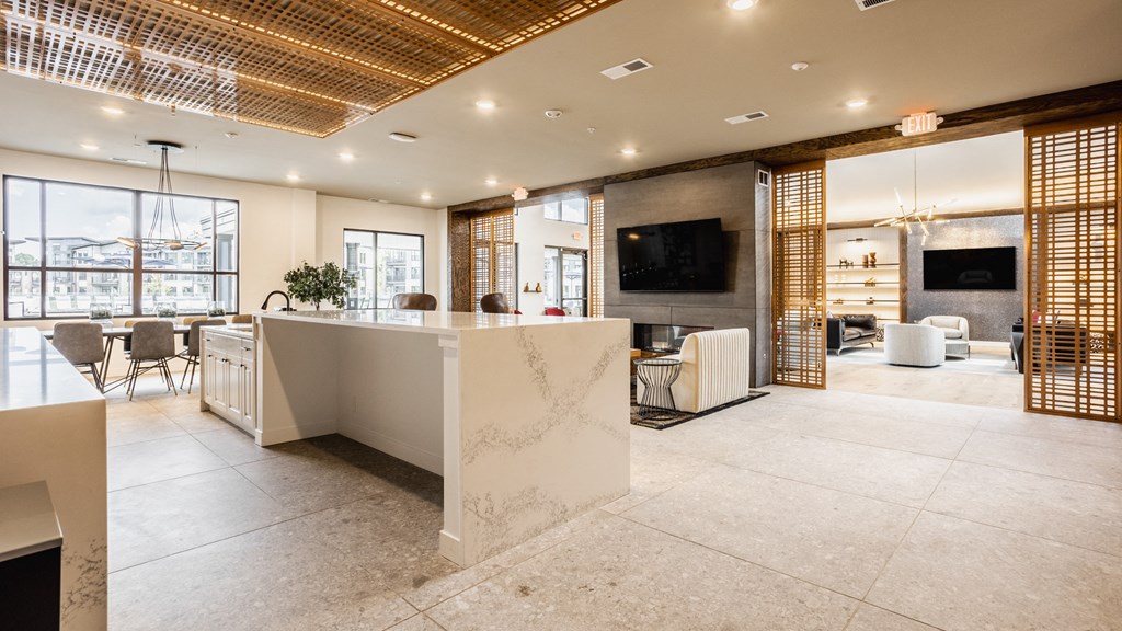 Community Clubhouse With Tv at Nuvo Flats, Indiana, 46410