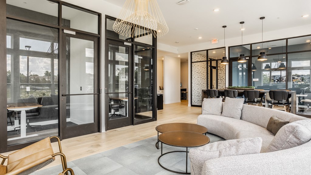 Spacious Sitting Area at Nuvo Flats, Indiana, 46410