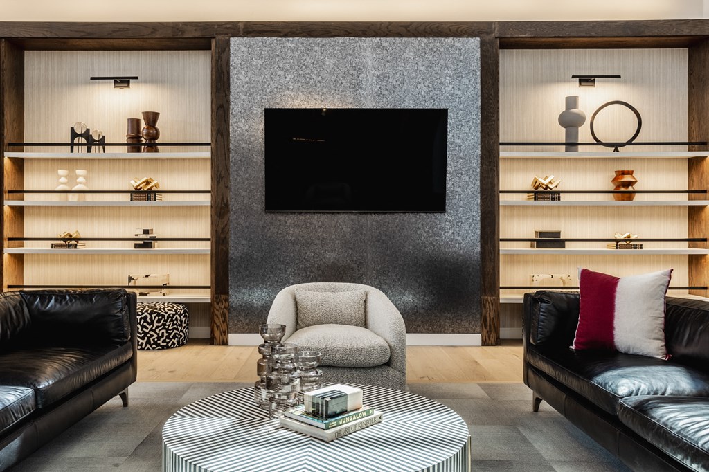 Large Clubhouse With Ample Sitting And Television at Nuvo Flats, Merrillville, Indiana