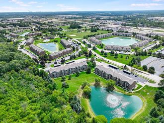 Aerial View of Community at Oak Shores Apartments, Oak Creek, WI, 53154