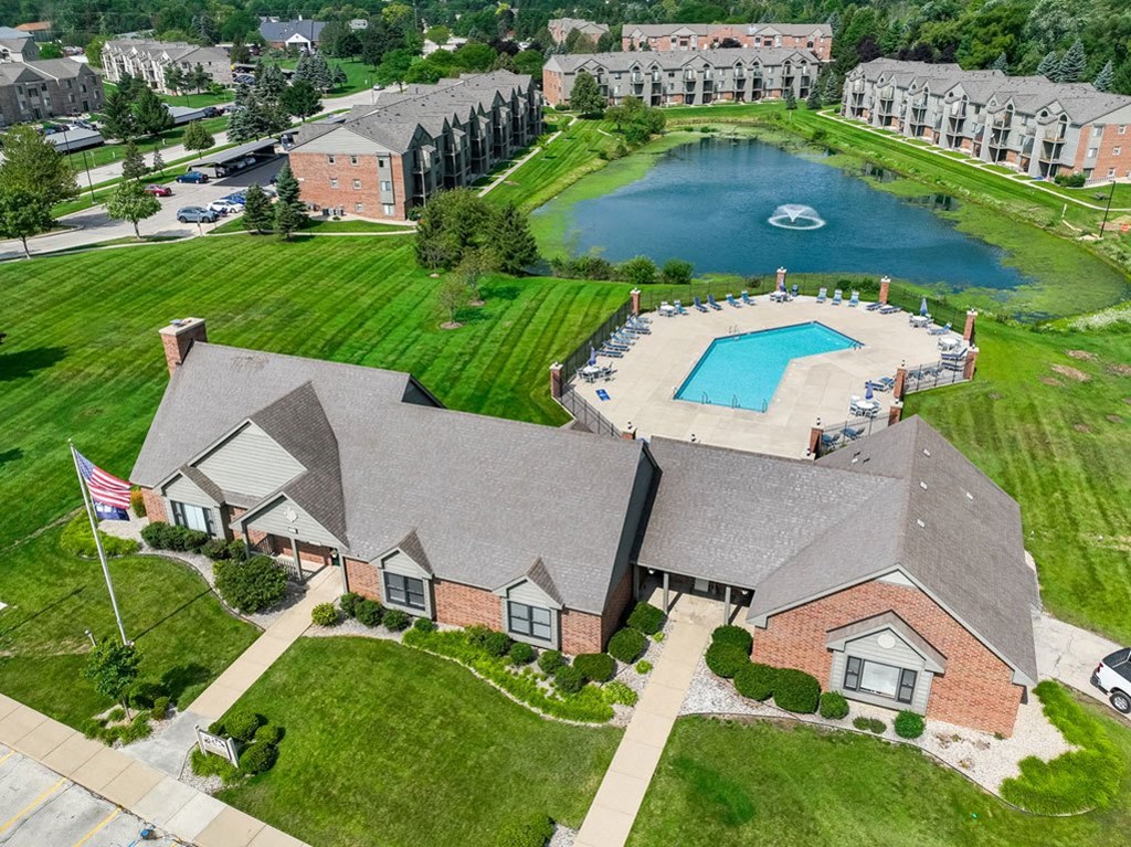 Overhead View of Community at Oak Shores Apartments, Wisconsin