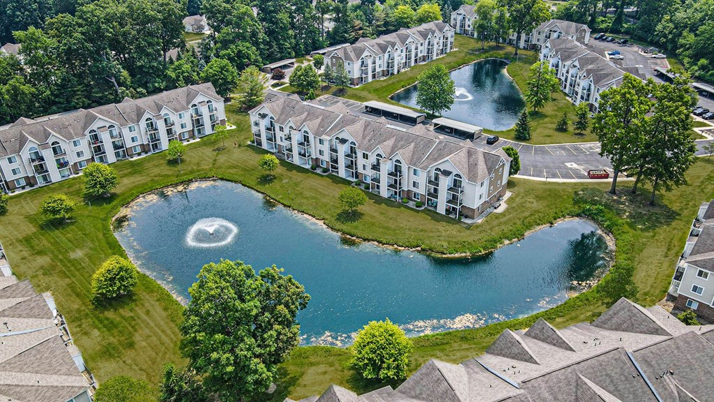 Aerial Property View at Orchard Lakes Apartments, Toledo, OH