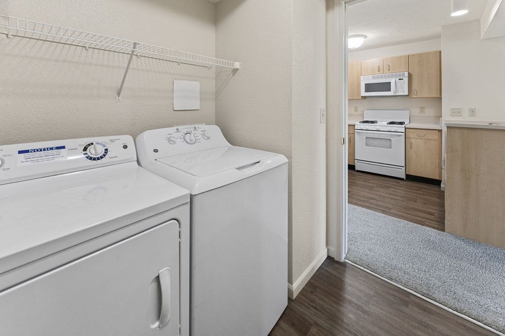 Two Bedroom Laundry Room at Hunters Pond Apartment Homes, Champaign, IL