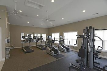 24-Hour Fitness Center at Hunters Pond Apartment Homes in Champaign, Illinois