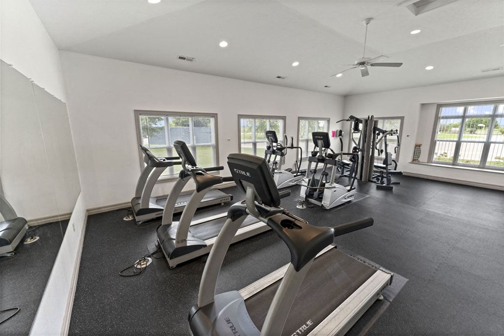 24 Hour Fitness Center with Wi Fi at Hunters Pond Apartment Homes, Champaign