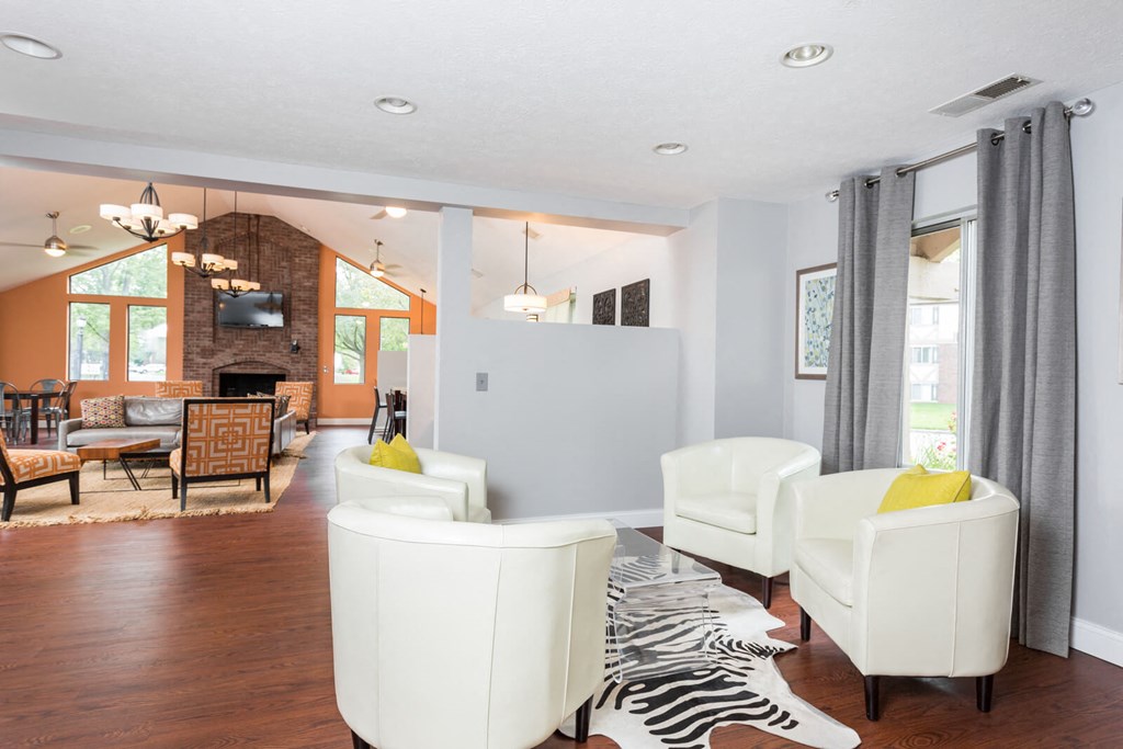 Clubhouse Foyer at Bay Pointe Apartments, Indiana