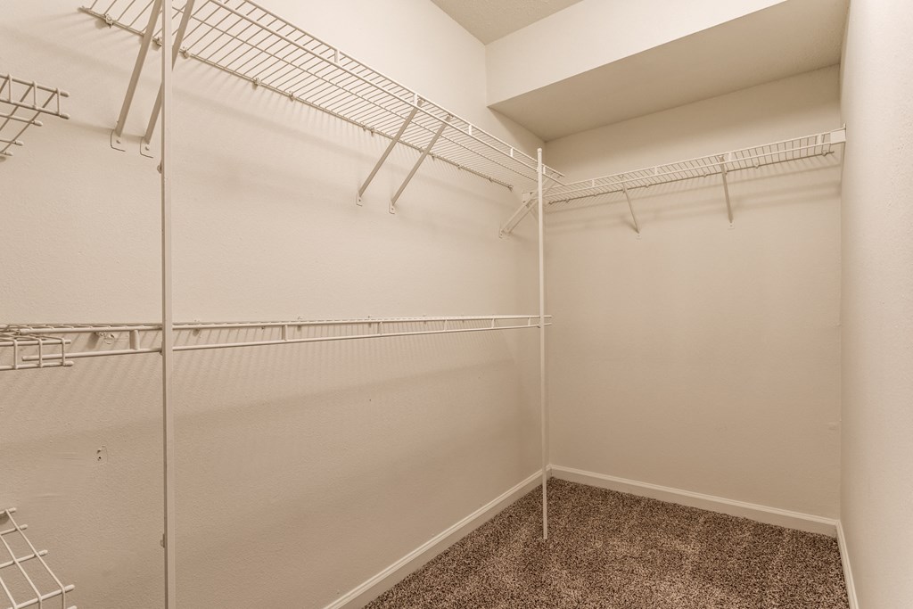 our spacious closets at Pheasant Run Apartments, Lafayette, IN