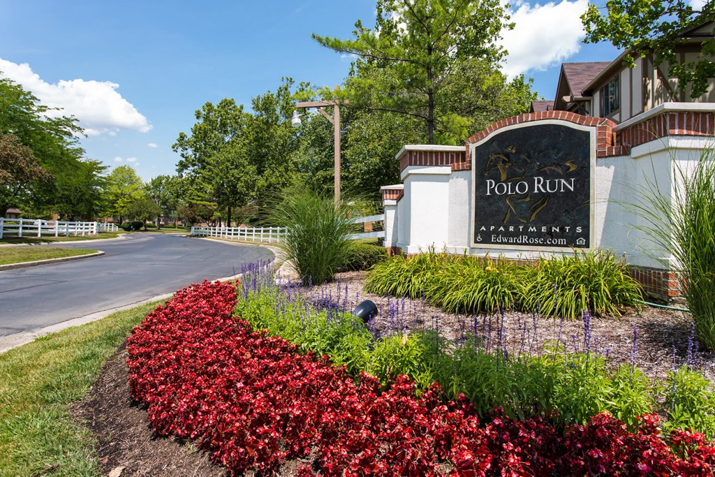 Community Entrance at Polo Run Apartments, Greenwood