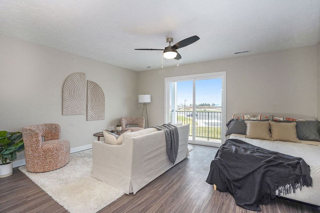 Great Studio Living Area at Meadowbrooke Apartment Homes, Grand Rapids, MI