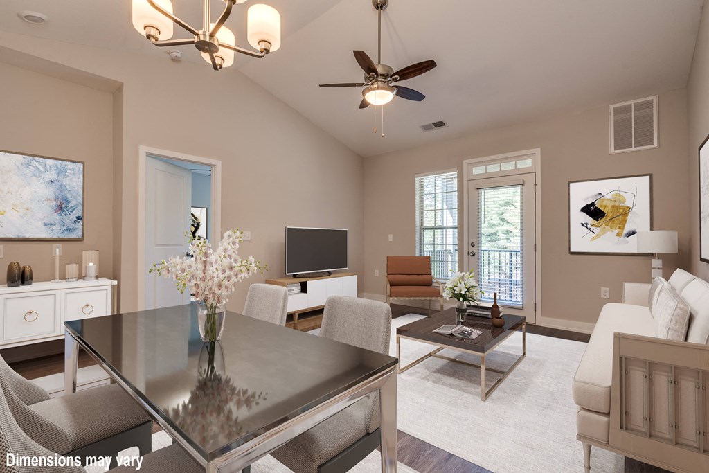 Premier Dining and Living Room at Emerald Creek Apartments, Greenville