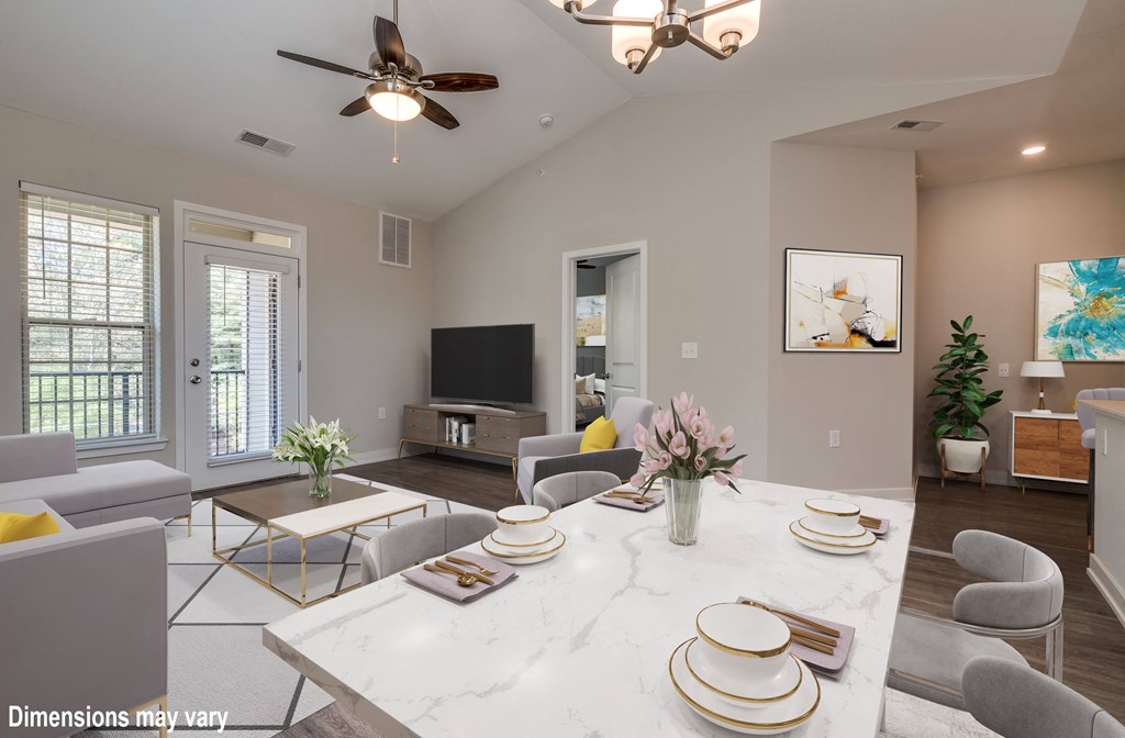 Prestige Dining and Living Room at Emerald Creek Apartments, Greenville