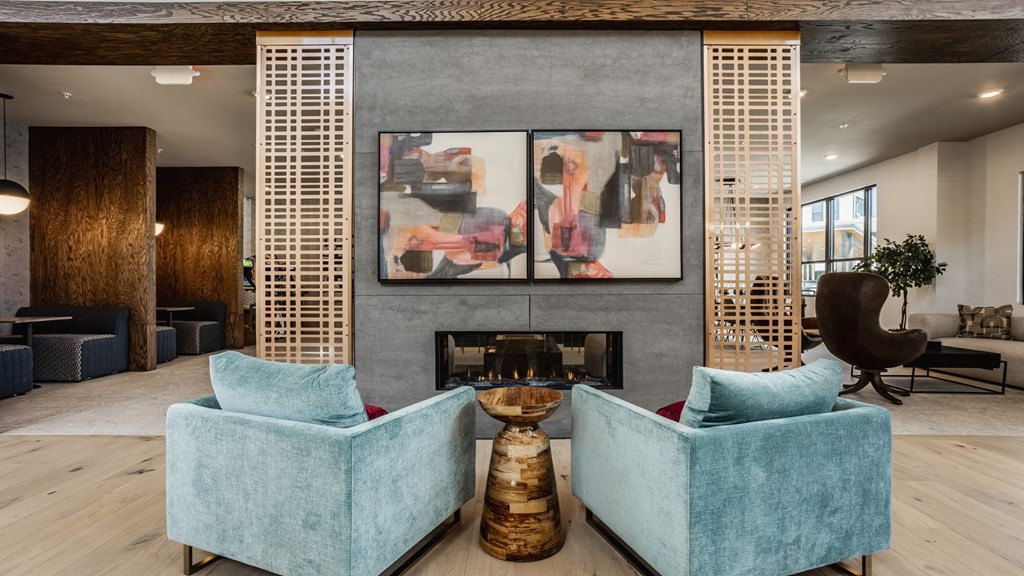 Clubhouse With Fireplace at Upper Vue Flats, Dublin, 43016