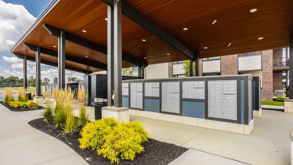 Package lockers at Upper Vue Flats, Dublin, 43016