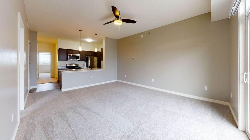 Two Bedroom Living Area at The Reserve at Destination Pointe in Grimes, IA with