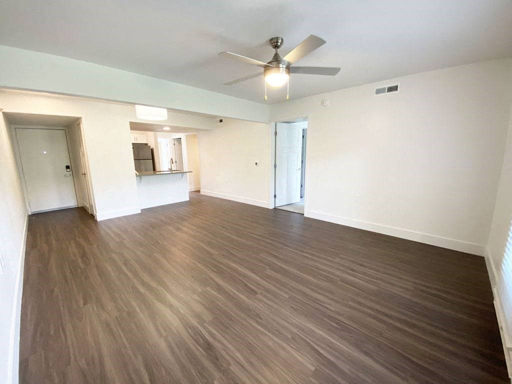 Renovated Two Bedroom First Floor Living Room at Green Ridge Apartments in Grand Rapids, MI