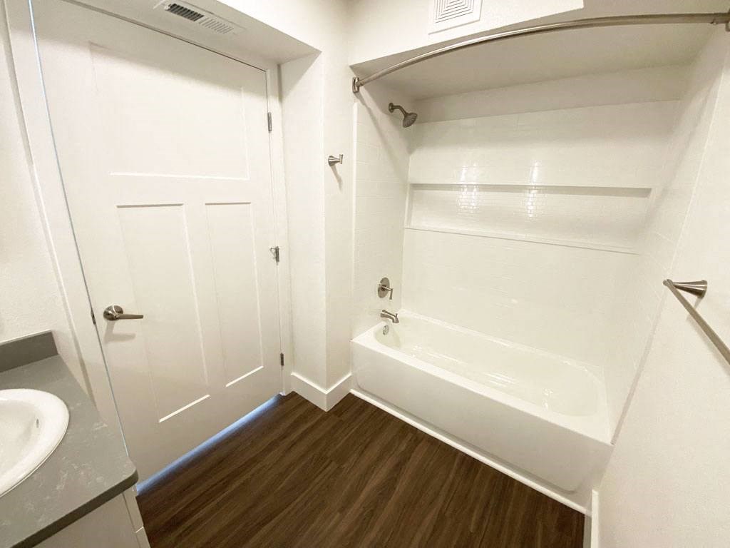 Modern, Renovated Master Bath at Green Ridge Apartments in Grand Rapids, MI