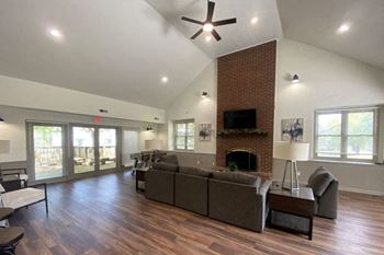 Clubhouse With Fireplace at Green Ridge Apartments in Grand Rapids, MI
